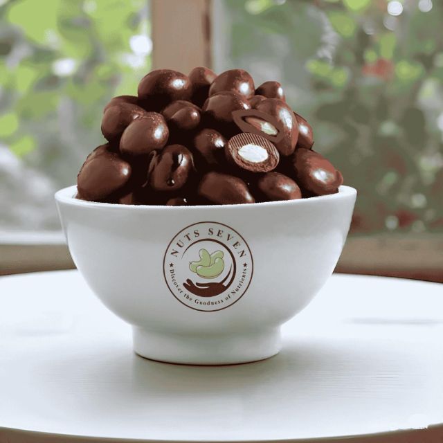 Chocolate coated badam